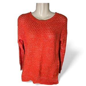 STYLUS Vibrant Coral Crew Neck Sweater